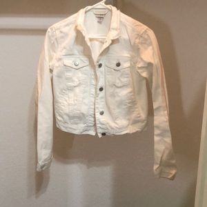 a white jean jacket